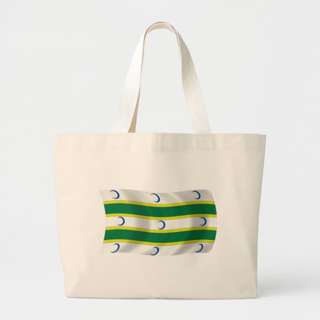 Turkmens Flag Tote Bag (Front)