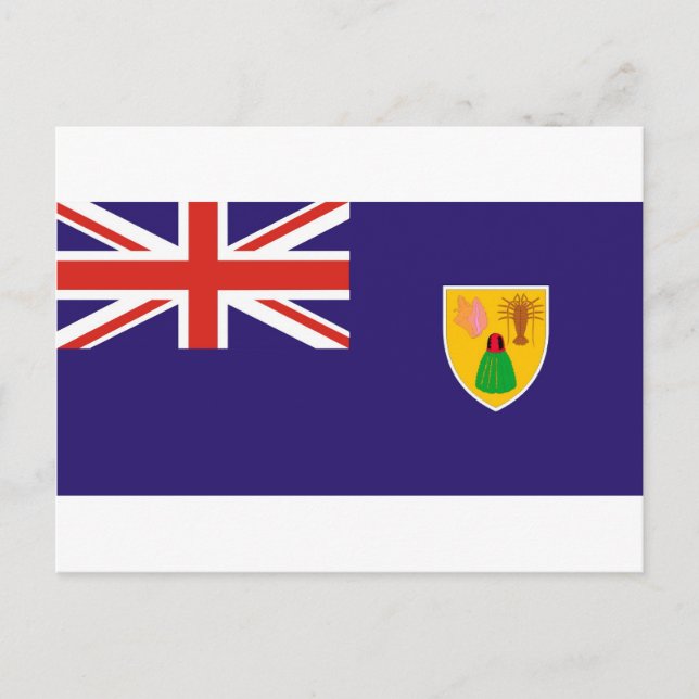 Turks and Caicos Island flag Postcard (Front)