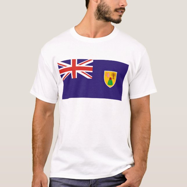 Turks and Caicos Island flag T-Shirt (Front)