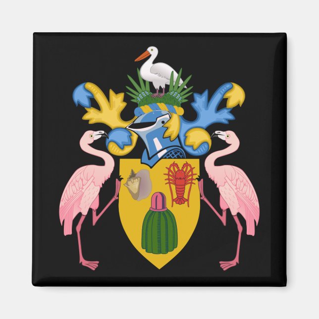 turks and caicos islands emblem magnet (Front)