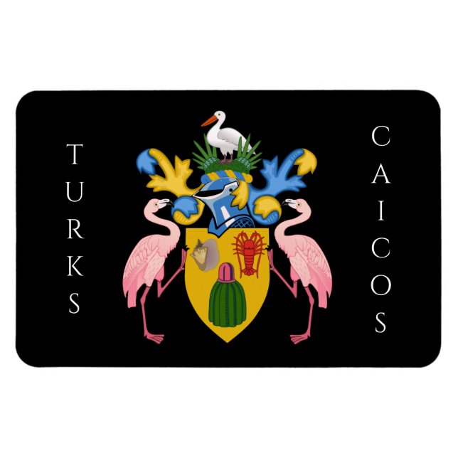 turks and caicos islands emblem magnet (Horizontal)
