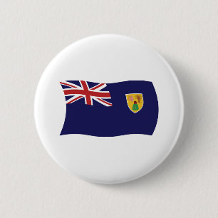 Turks And Caicos Islands Flag Button
