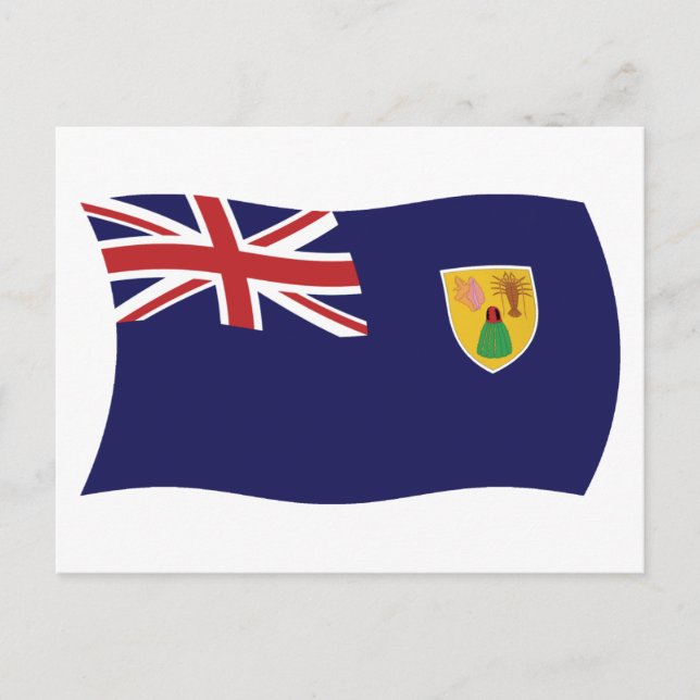 Turks And Caicos Islands Flag Postcard (Front)