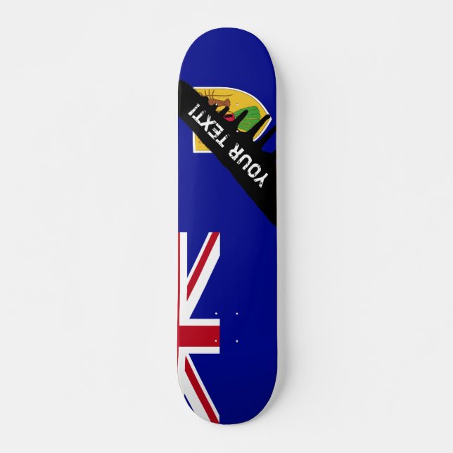 Turks and Caicos Islands Flag Skateboard (Front)