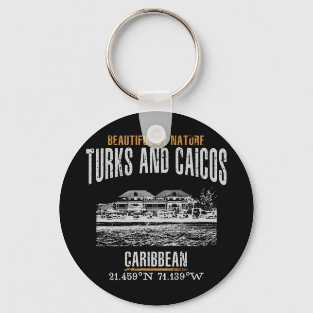 Turks and Caicos Islands Key Ring (Front)
