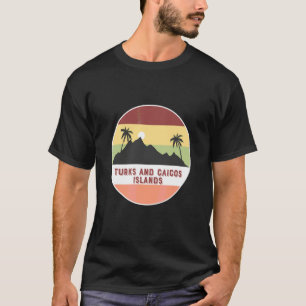 Turks And Caicos Islands Mountain And Palms T-Shirt
