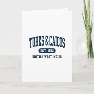 Turks And Caicos Islands Retro Preppy Throwck Souv Card