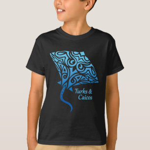 Turks And Caicos Islands Stingray Boys Girls Vacat T-Shirt