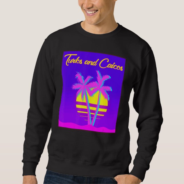 Turks And Caicos Summer Vacation Beach Sweatshirt (Front)
