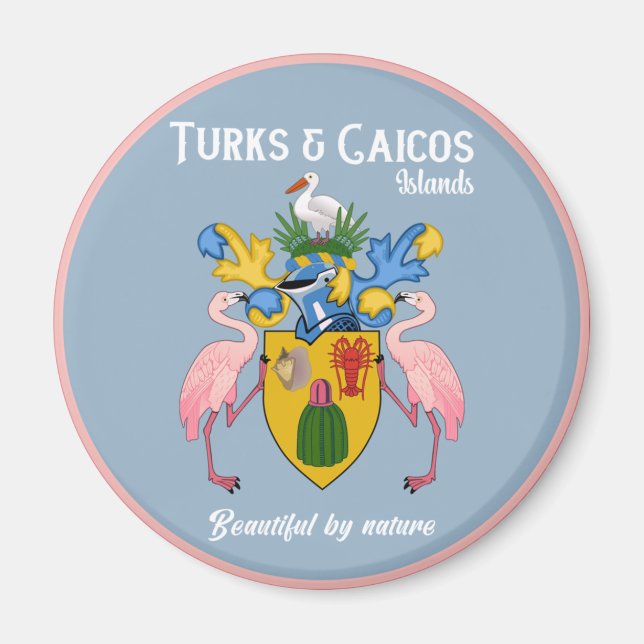 Turks & Caicos Coat Of Arms Magnet (Front)