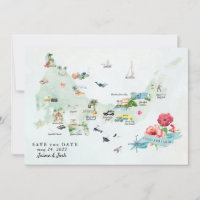 Turks & Caicos | Destination Wedding Itinerary Map