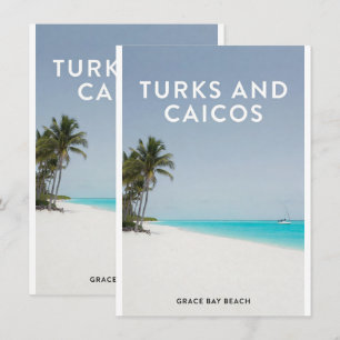Turks Caicos Grace Bay Dream Invitation