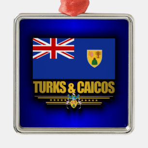 Turks & Caicos Pride Metal Tree Decoration