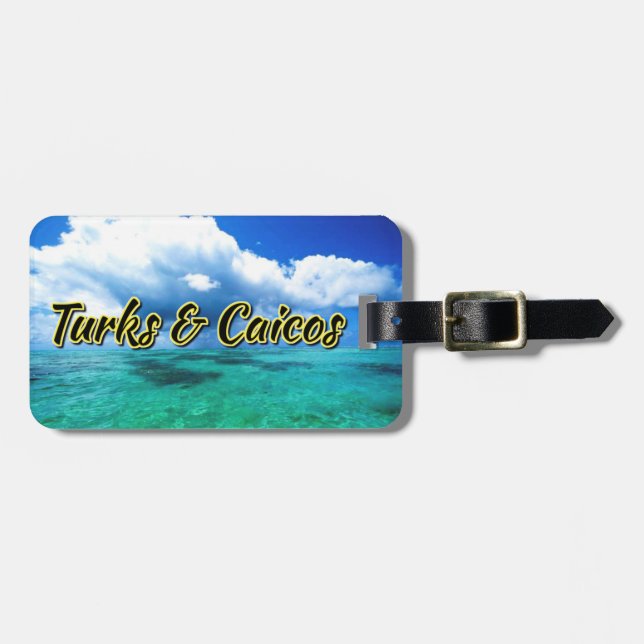 Turks & Caicos sea sky Luggage Tag (Front Horizontal)