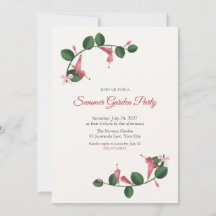 Turks Cap Summer Garden Party Invitation