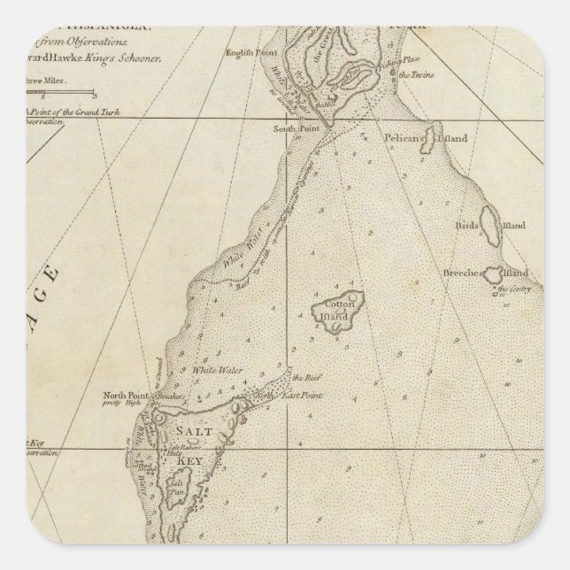 Turks Islands Square Sticker (Front)