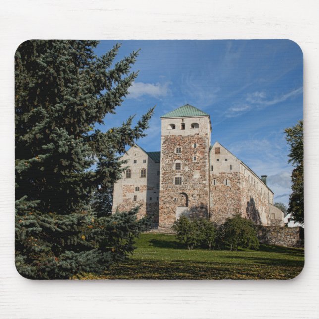 Turku, Finland, ancient Turun Linna Castle, a Mouse Pad (Front)