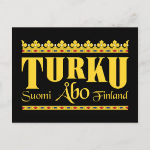Turku Finland postcard