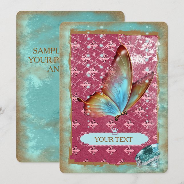 TURMALINE ~ Invitation Card (Front/Back)