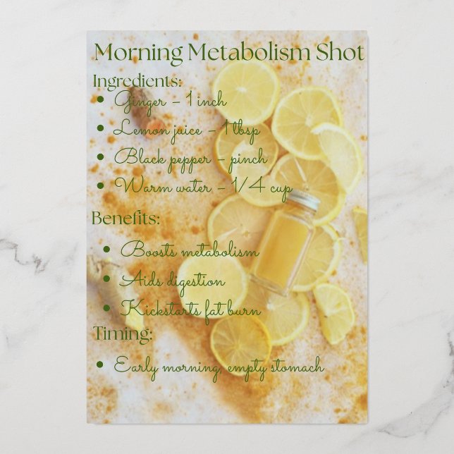 Turmeric Ginger Lemon Detox Shot Recipe  (Front)