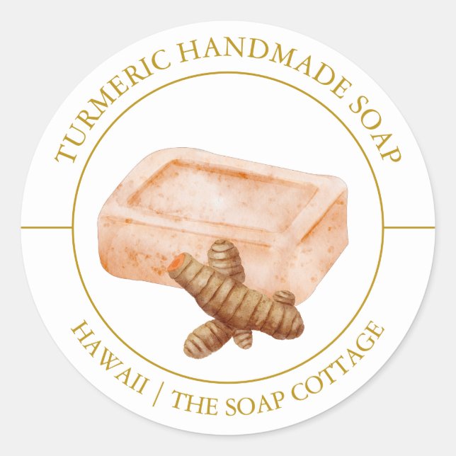 Turmeric Soap label (Front)