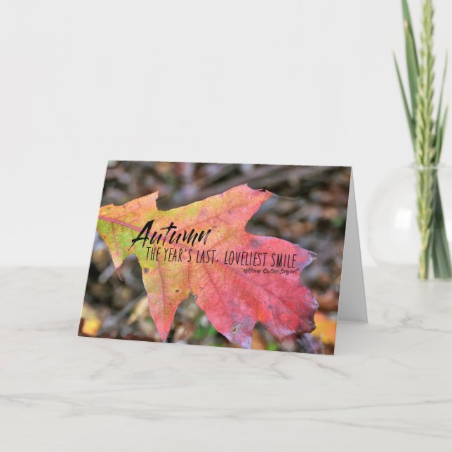 TURN A LEAF Greeting Card (Front)
