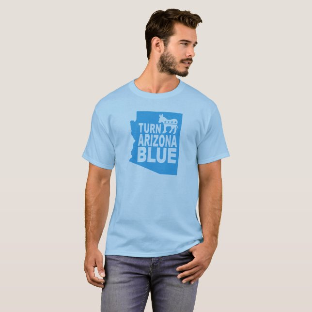 Turn Arizona Blue T-Shirt | Progressive State (Front Full)