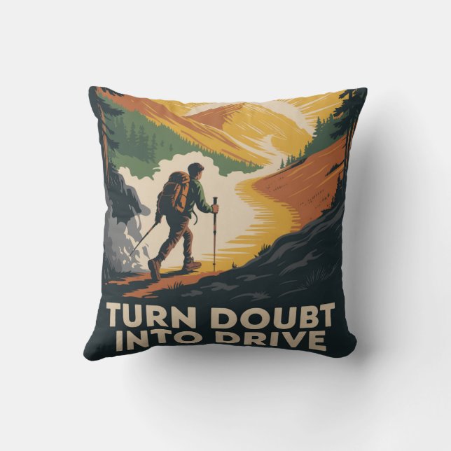 Turn Doubt Into Drive Cushion (Back)