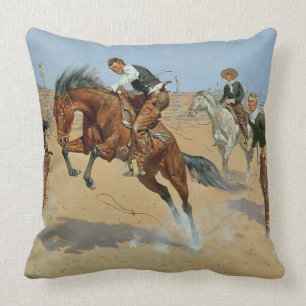 Turn Him Loose, Bill, c.1893 (oil on canvas) Cushion