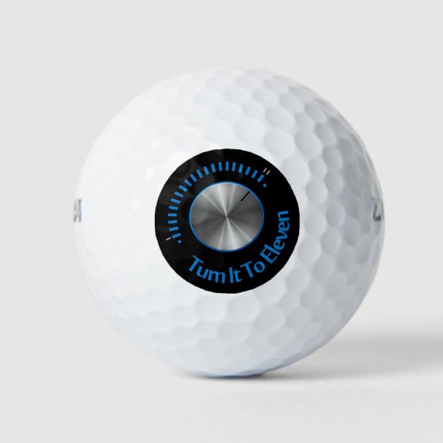 Turn It To Eleven Golf Balls (Front)