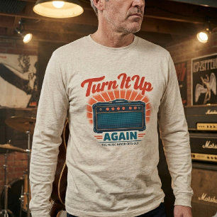 Turn It Up Again – Vintage Rock Revival Tri-Blend Shirt