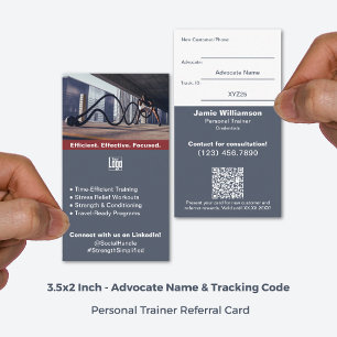 Turn Loyal Fitness Clients into Ambassadors Referral Card