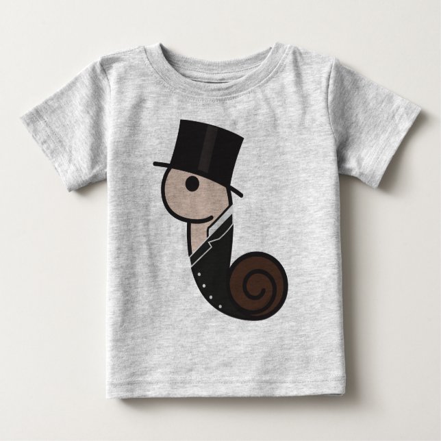Turn of the Century Snail Baby T-Shirt (Front)
