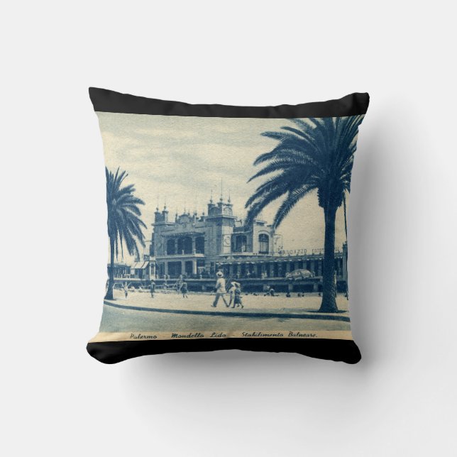 Turn of the Century Throw Pillow (Front)