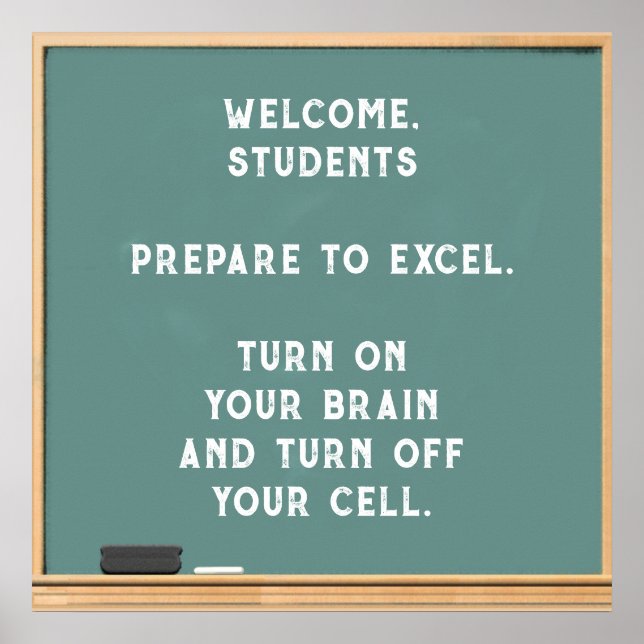 "turn off cell phone" poster (Front)