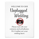 Turn Off Phones Cameras Unplugged Wedding Ceremony