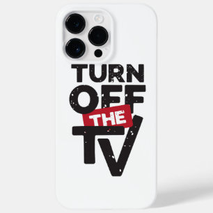 Turn Off The TV  Fake News  Propaganda Case-Mate iPhone 14 Pro Max Case