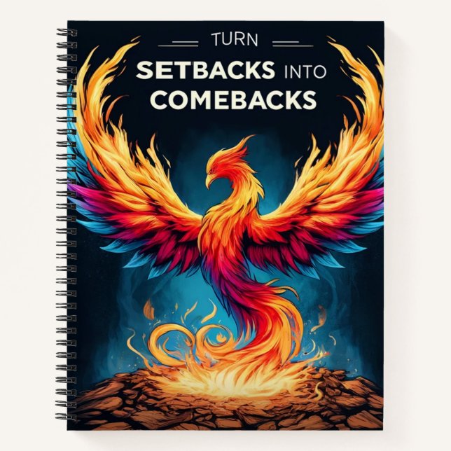 Turn Setbacks into Comebacks Notebook (Front)