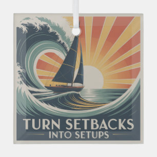 Turn Setbacks Into Setups Glass Tree Decoration