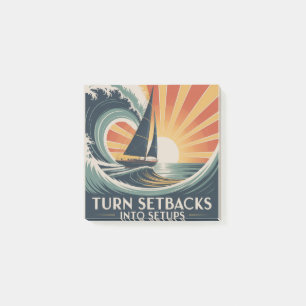 Turn Setbacks Into Setups Post-it Notes