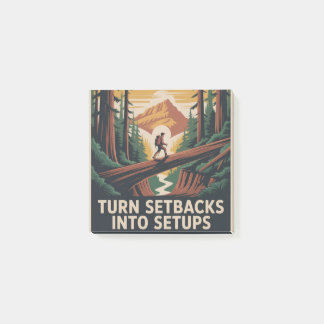 Turn Setbacks Into Setups Post-it Notes