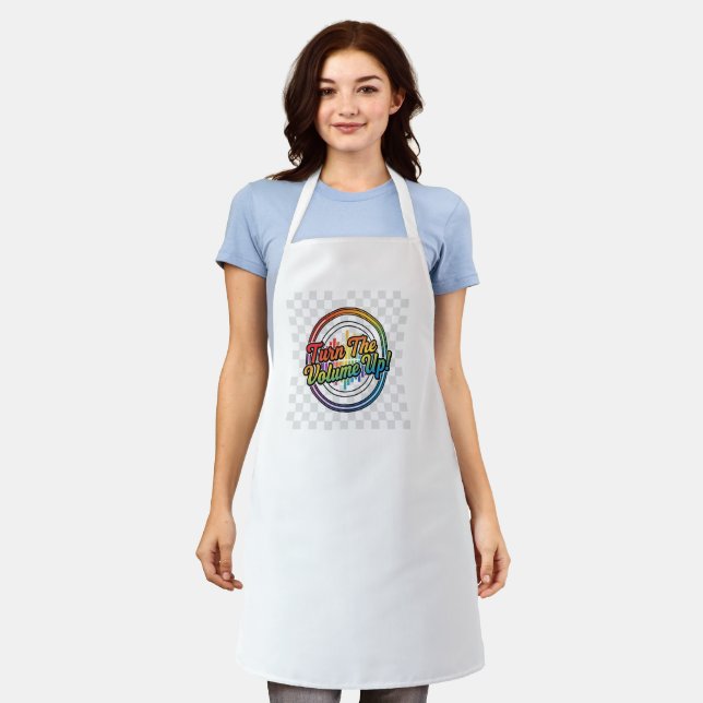 "Turn the Volume UP" A house wife in politics Apron (Worn)
