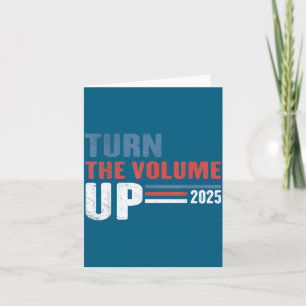 Turn The Volume Up For Men And Women Card