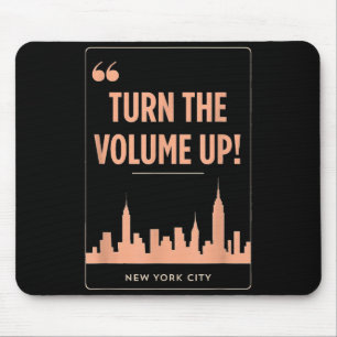 Turn The Volume Up Nyc Skyline Zohran Mamdani For Mouse Pad