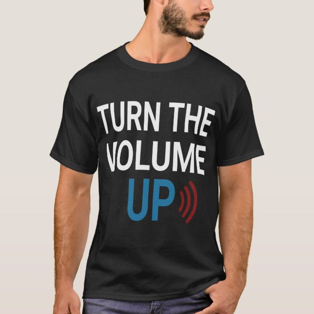 Turn the Volume Up Png Zohran Mamdani NYC  T-Shirt (Front)