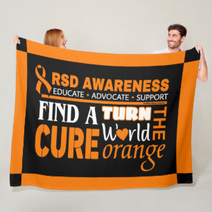 Turn the World Orange...RSD Fleece Blanket