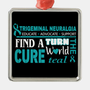 Turn the World Teal...TN Metal Tree Decoration