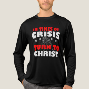 Turn to Jesus Christ our lord and saviour Tri-Blend Shirt