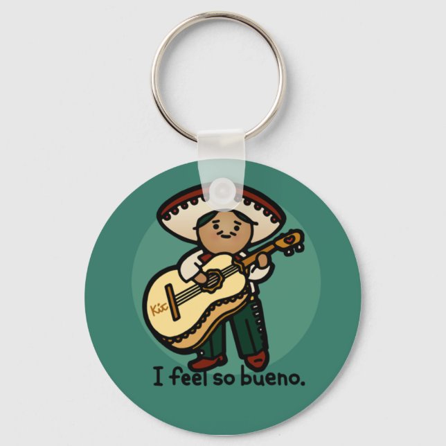 turn up the bass. key ring (Front)