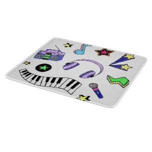 Turn Up the Music Cutting Board